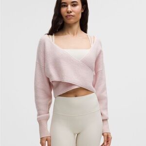 Lululemon Brushed Cotton Reversible Crossover Sweater
